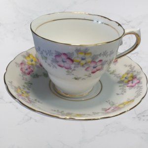 Bone China - Tea Cup and Saucer - Longton, England